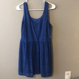 Lacy blue dress